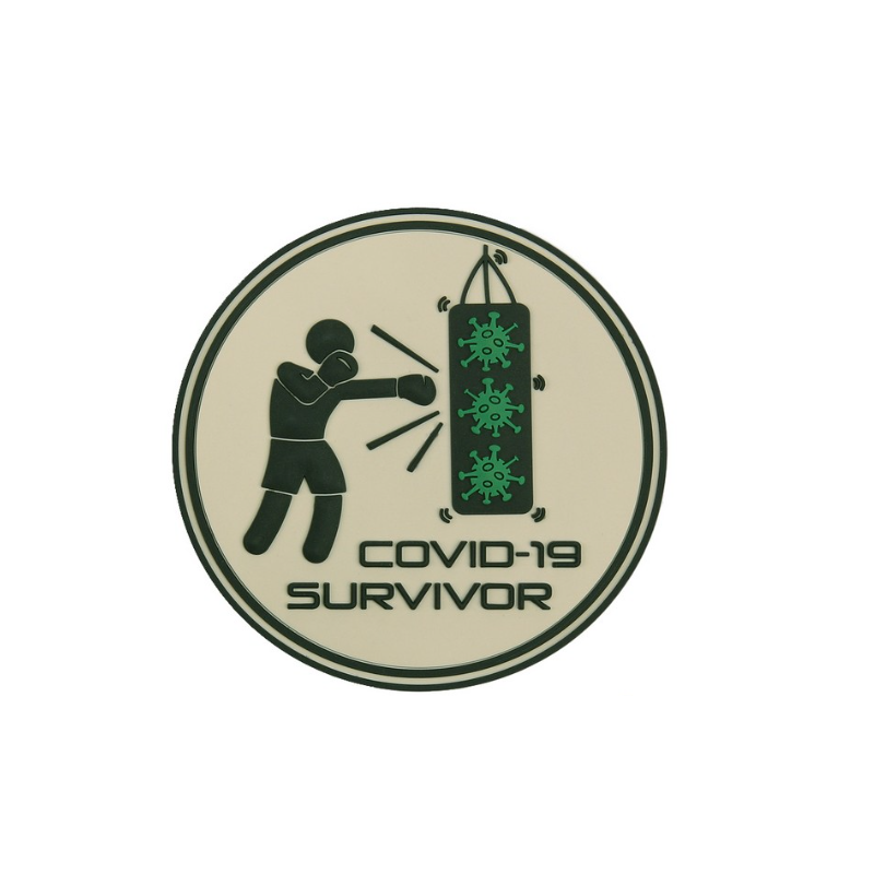 PATCH 3D PVC COVID-19 SURVIVOR 6102