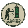 PATCH 3D PVC COVID-19 SURVIVOR 6102