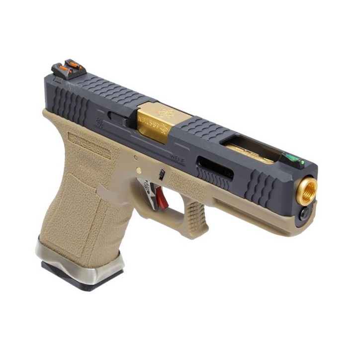 Pistolet airsoft GBB custom WE R17 T6 type Glock 17
