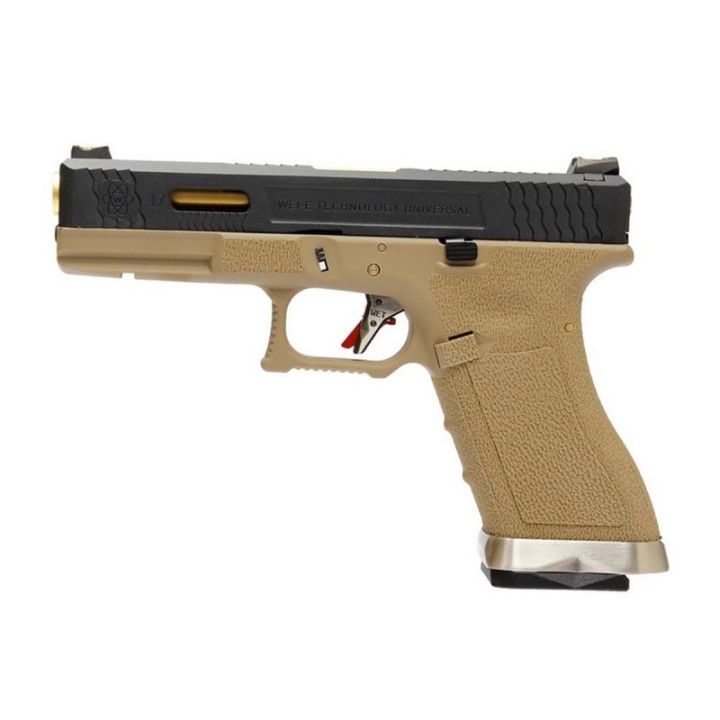 Pistolet airsoft GBB custom WE R17 T6 type Glock 17