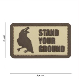 PATCH 3D PVC STAND YOUR GROUND beige