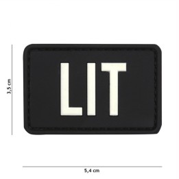 PATCH 3D PVC LIT noir