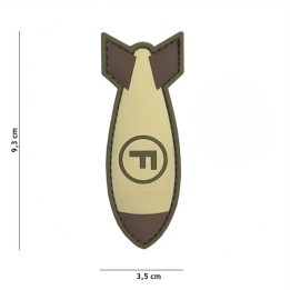 PATCH 3D PVC ROCKET beige