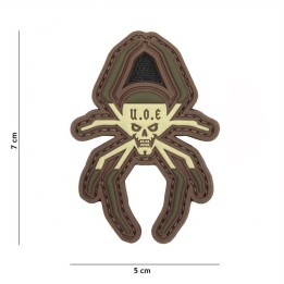 PATCH 3D PVC SPIER U.O.E beige green