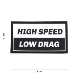 PATCH 3D PVC HIGH SPEED LOW DRAG noir blanc