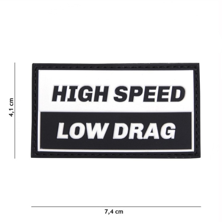 PATCH 3D PVC HIGH SPEED LOW DRAG noir blanc