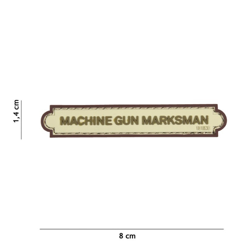 PATCH 3D PVC MACHINE GUN MARKSMAN