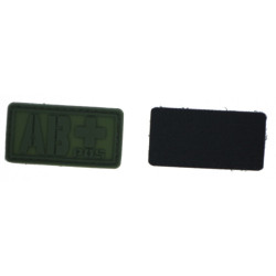 Patch PVC groupe sanguin AB+ olive