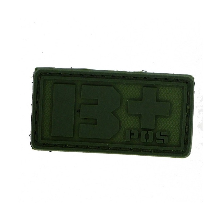 Patch PVC groupe sanguin B+ olive Gilets tactiques...