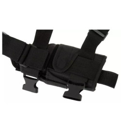 Holster de jambe avec une pochette de magazine