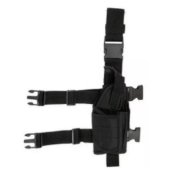 Holster de jambe avec une pochette de magazine