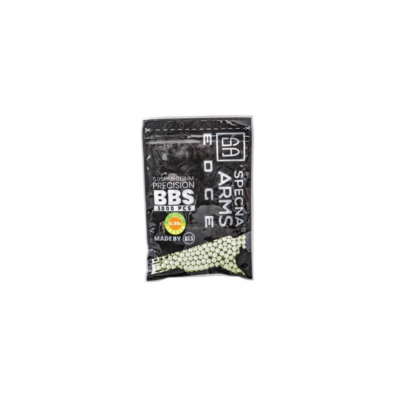 Billes de précision Specna Arms EDGE™ Tracer BIO 0.30g - 1000 pcs. - vert