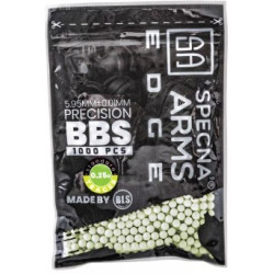 Billes de précision Specna Arms EDGE™ Tracer 0.25g - 1000 pcs. - vert