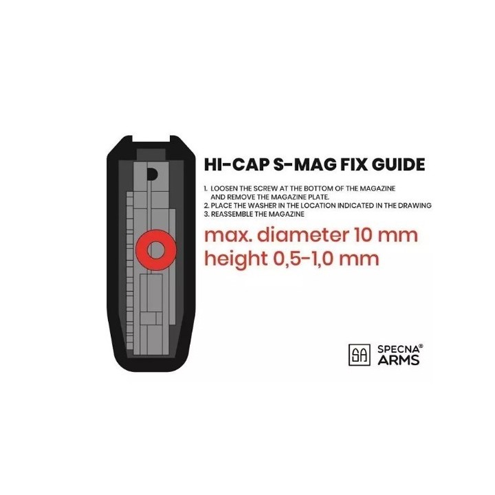 380BBs S-Mag Hi-Cap magazine - black