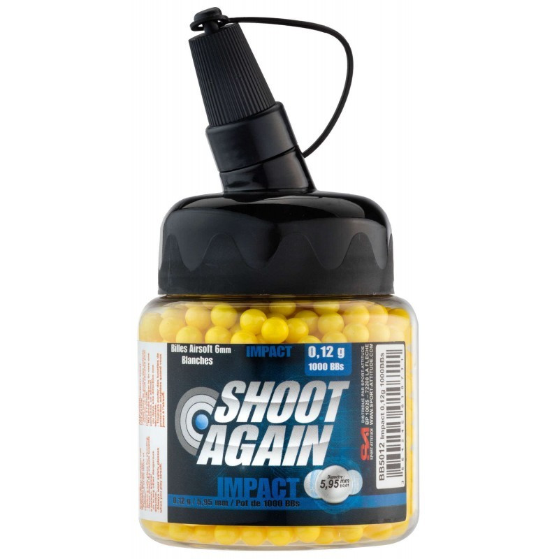 BILLES 0.12G IMPACT EN POT DE 1000 BILLES