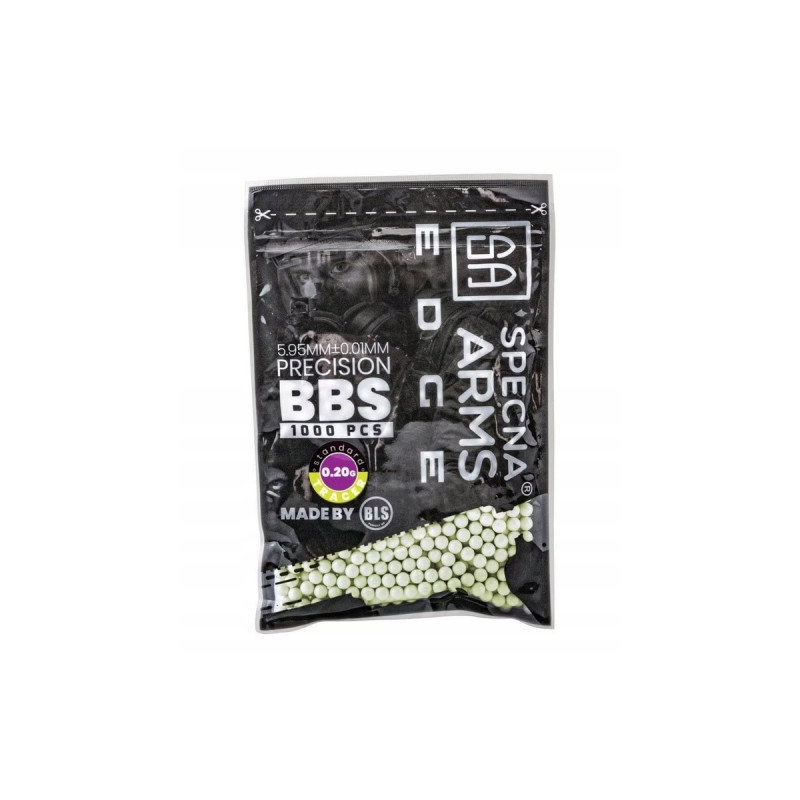 Billes de précision Specna Arms EDGE™ Tracer 0.20g - 1000 pcs. - vert