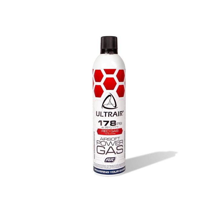 Airsoft Gas 178 PSI ASG Ultrair 570 ml - Red Gas winter