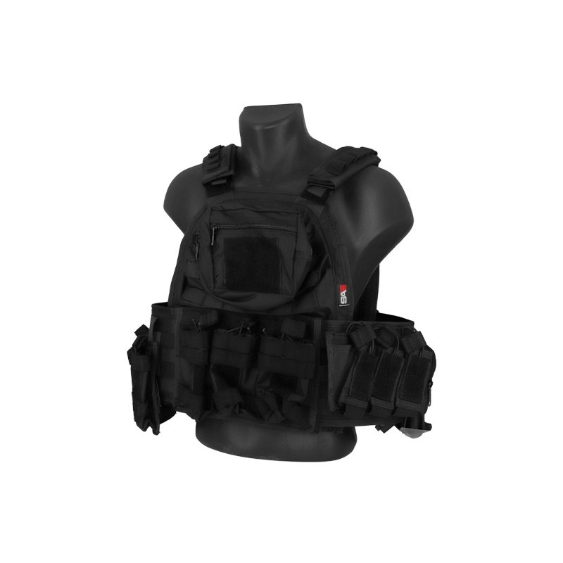 GILET TACTIQUE ROYAL NOIR (V1026B)