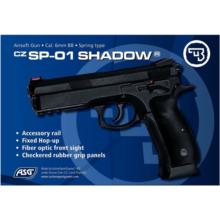 Airsoftpistol, spring, SP-01 SHADOW