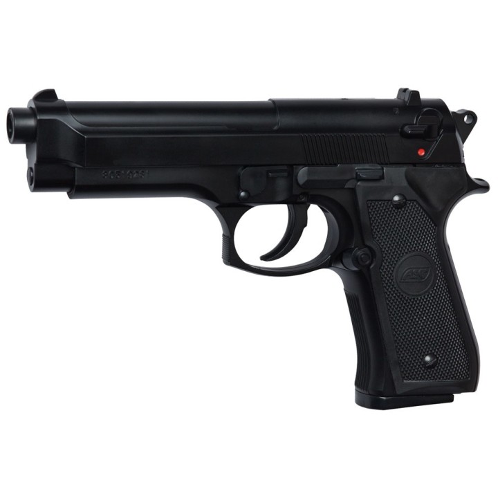 Réplique airsoft ressort M92 FS, hop-up, noir ASG