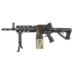 G&G CM16 LMG AEG - Réplique Airsoft Mitrailleuse Légère MOSFET ETU Gearbox V2