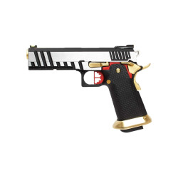 GBB HX2031 SEMI / FULL AUTO Noir & Chrome gaz 1.0J