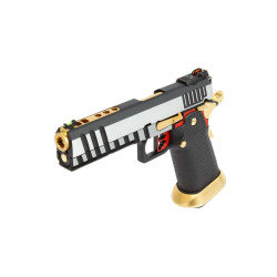 GBB HX2031 SEMI / FULL AUTO Noir & Chrome gaz 1.0J