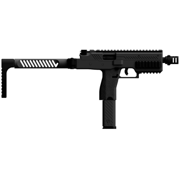 VMP-1 Black Airsoft Submachine Gun 0.95J - VORSK Gas Replica