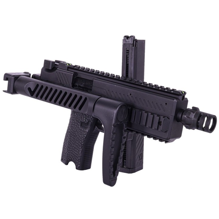 VMP-1 Black Airsoft Submachine Gun 0.95J - VORSK Gas Replica