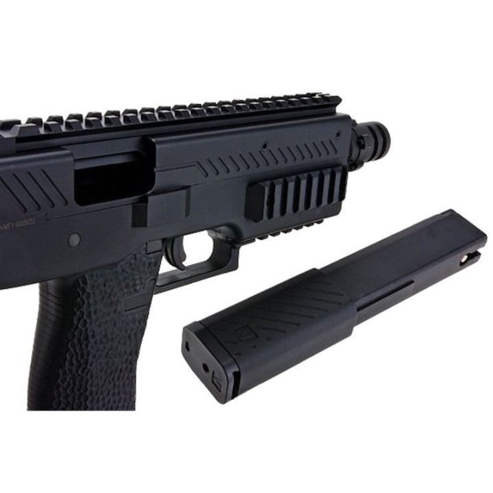 VMP-1 Black Airsoft Submachine Gun 0.95J - VORSK Gas Replica