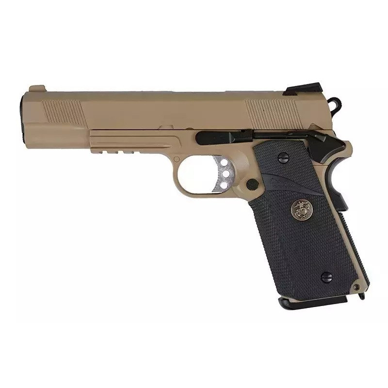 MEU pistol replique WE (Rail Version) – tan