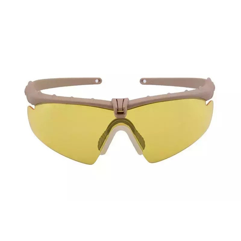 Lunettes tactiques - Tan / Yellow