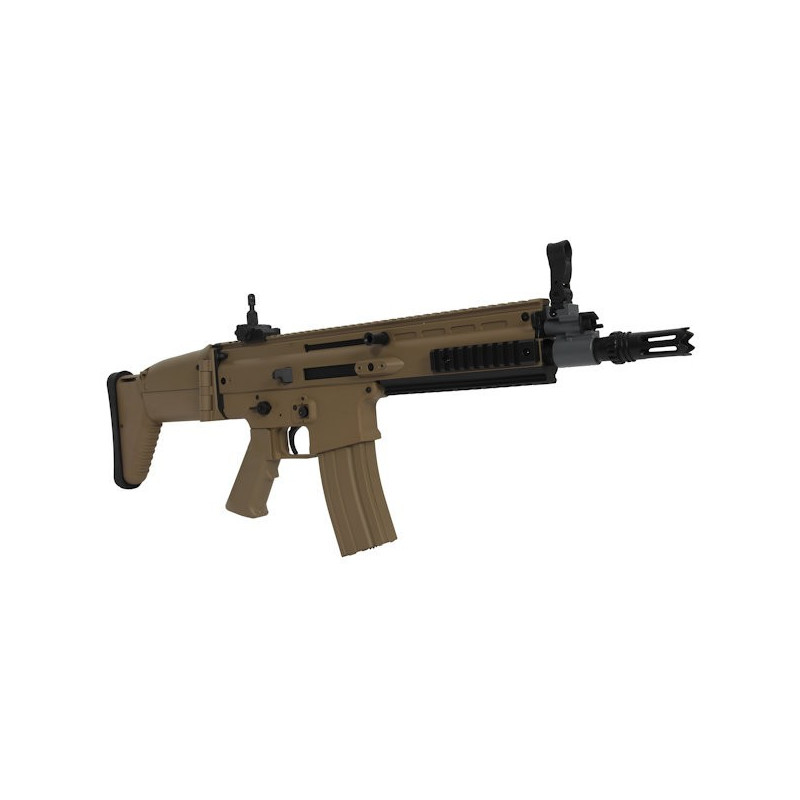 FN SCAR-L AEG ABS Tan (bat+chargeur) 6mm 450BBs 1.3J