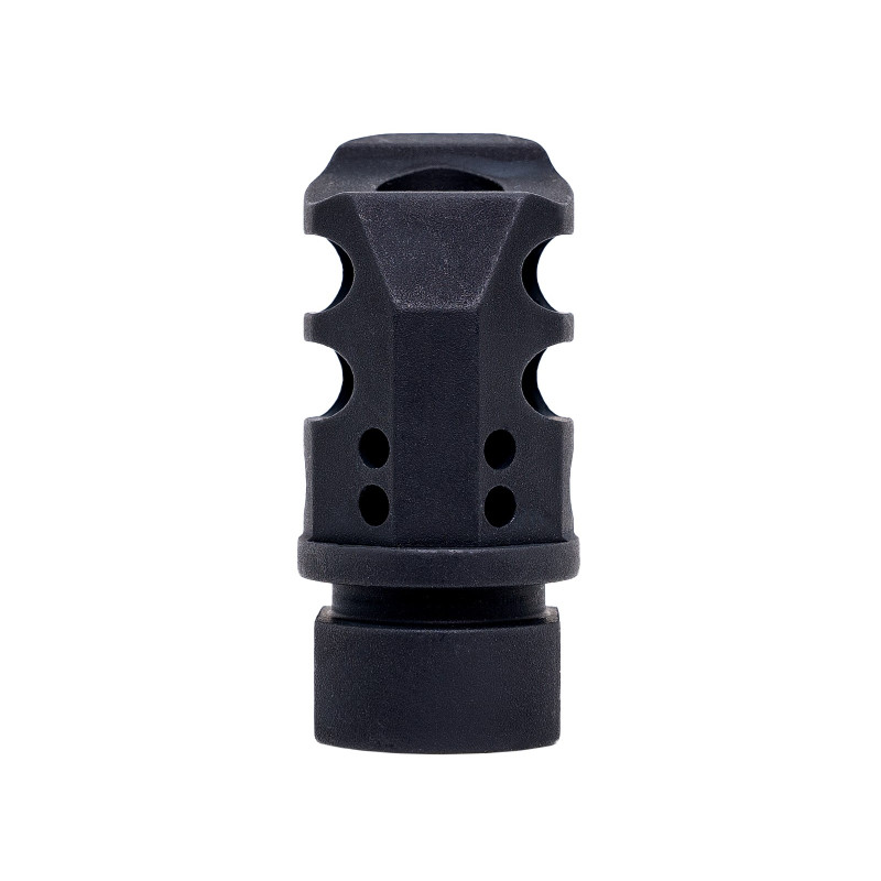 Flash hider, Alu, CNC, 14ccw, EVO Carbine, BLK. .