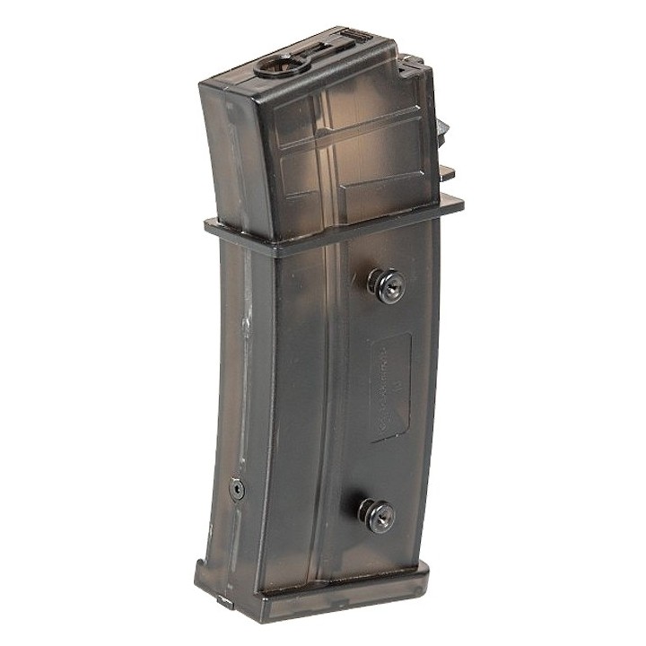 Chargeur hi-cap de 300 billes pour répliques G36 - smoke