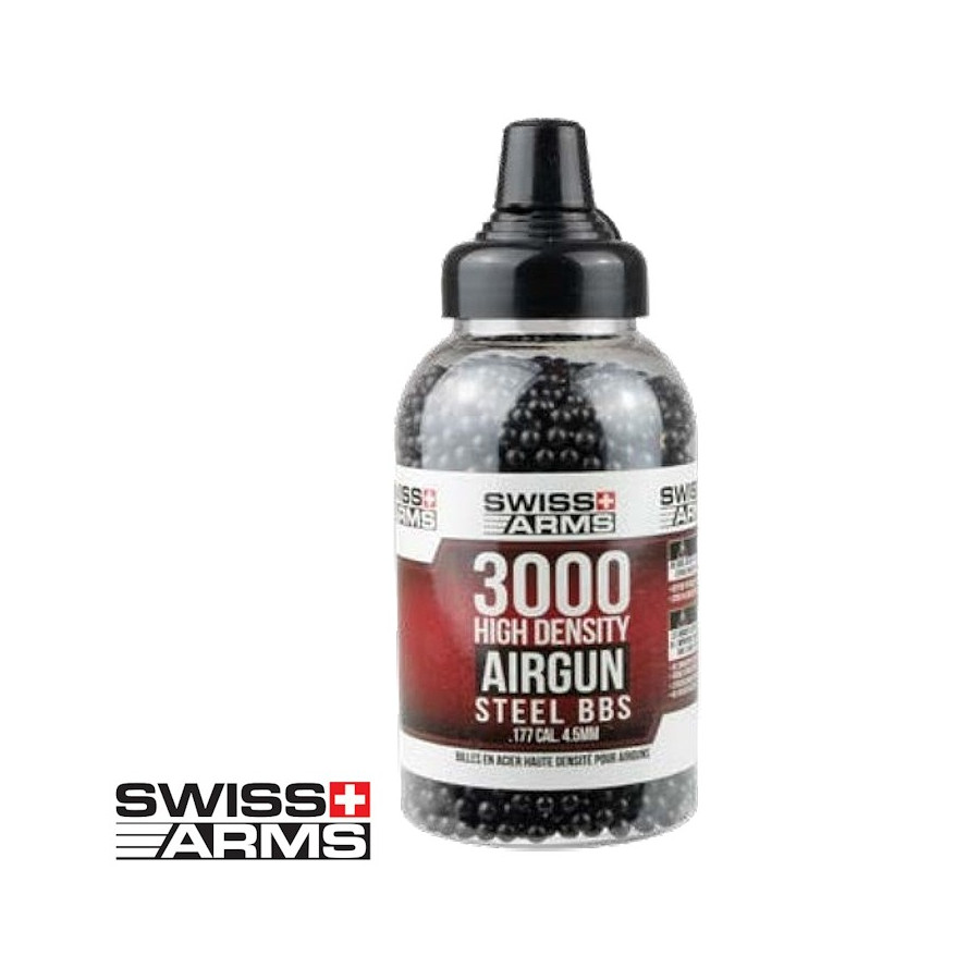 Black steel BBs 4,5mm - 3000 BB's for airgun and airsoft rifle