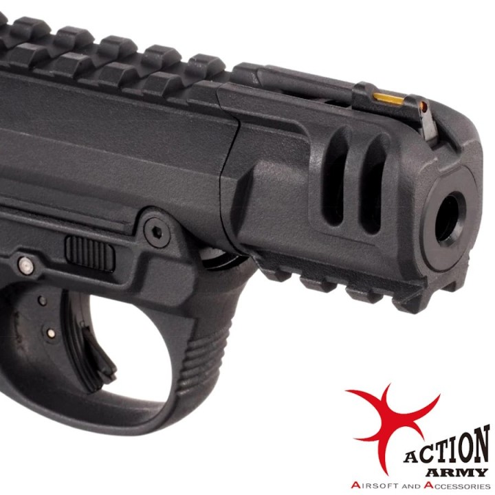 pistolet airsoft GBB précis avec hop-up réglable