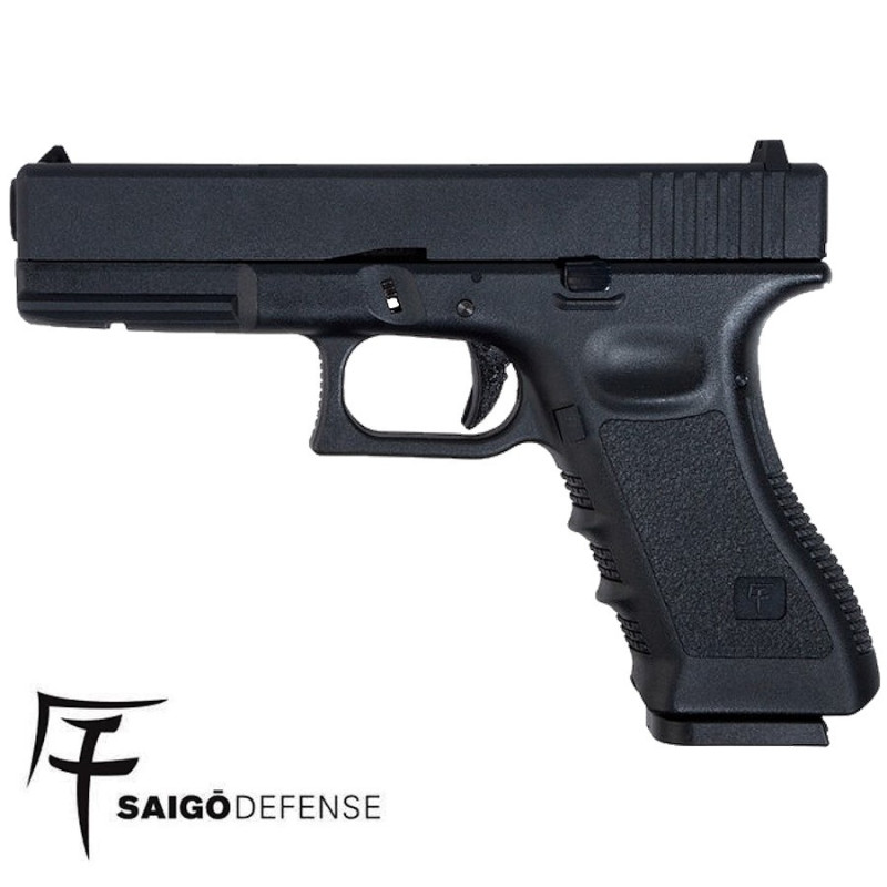 Pistolet airsoft SAIGO MK1 CO2 culasse métal BLOWBACK - Type GLOCK17