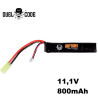 LIPO rechargeable battery - 11.1V - 800MAH - 15C - DUEL CODE (Ref. AC12632 - Mini Tamiya)