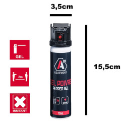 Aérosol de défense SÉCU-ONE gel poivre 75 ml