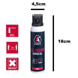Aérosol de défense SÉCU-ONE gel poivre 100 ml