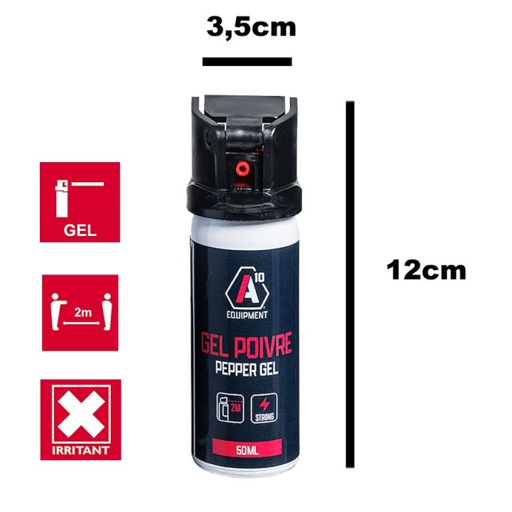Aérosol de défense SÉCU-ONE gel poivre 50 ml