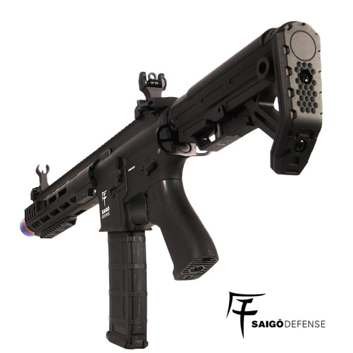 AEG BUSHIDO GI NOIR COMBO SAIGO DEFENSE - Airsoft AEG guns