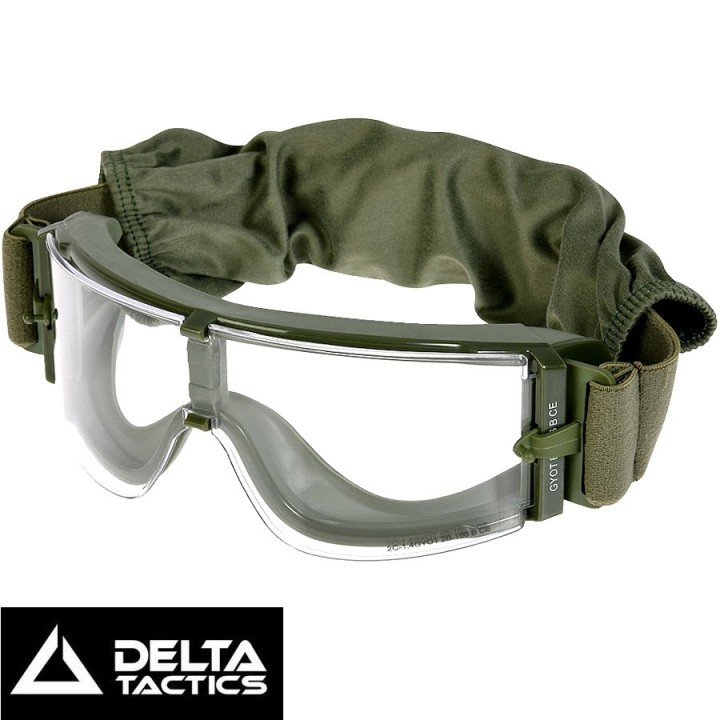 Lunette de protection airsoft anti-buée avec monture olive
