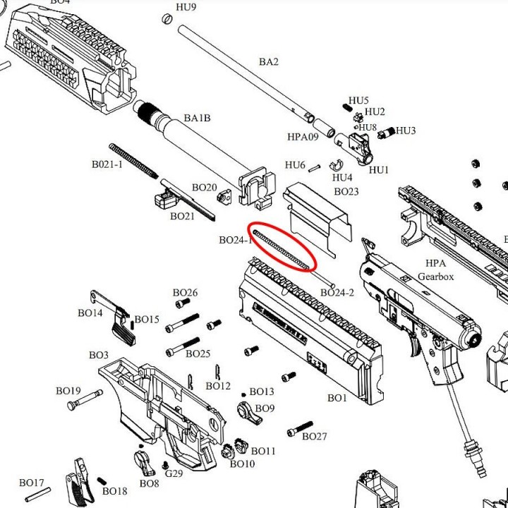 Spring dummy Bolt Scorpion EVO - PART 17775 ASG