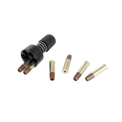 Réplique airsoft Dan Wesson 4" Silver avec douilles