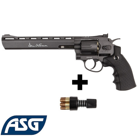 Réplique airsoft Dan Wesson 8 pouces gris CO2 - ASG-16182