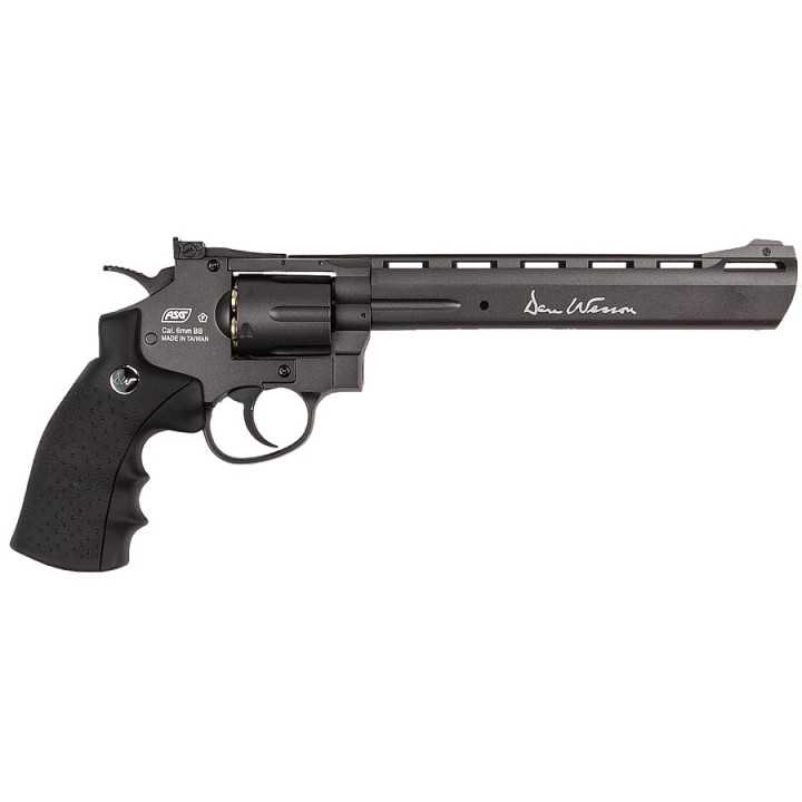 Dan Wesson 8" Gray CO2 Airsoft Revolver – Powerful and Realistic for Precision Shooting