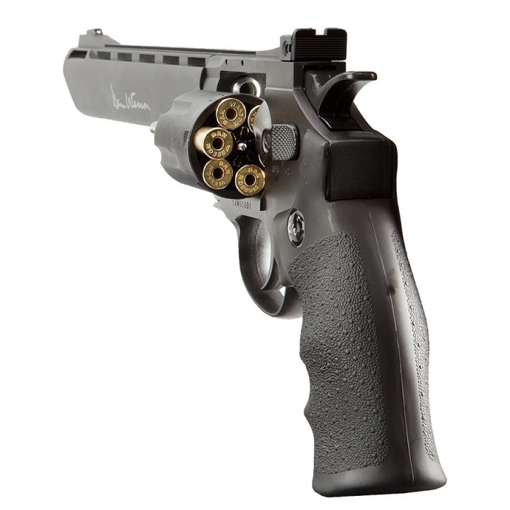 Dan Wesson 8" Gray CO2 Airsoft Revolver – Powerful and Realistic for Precision Shooting