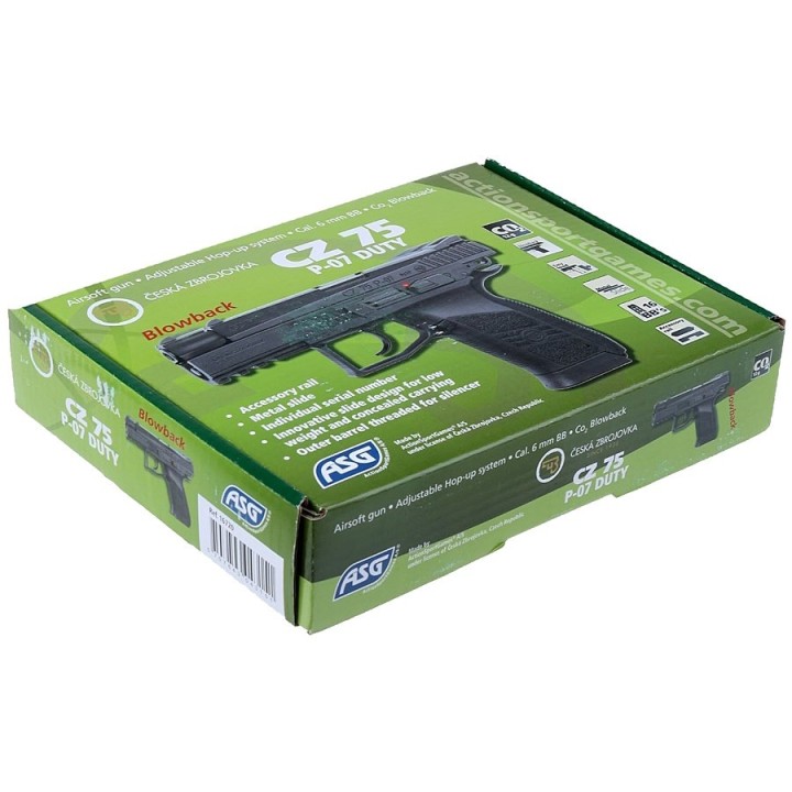 CZ 75 P-07 Duty CO2 Airsoft Pistol – High Performance GBB Replica